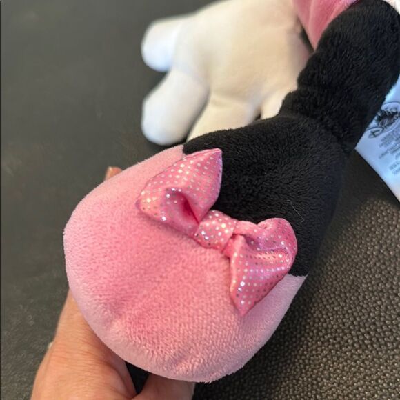 Disney Minnie Mouse Pink and Black Stuffed Animal - Picture 3 of 7